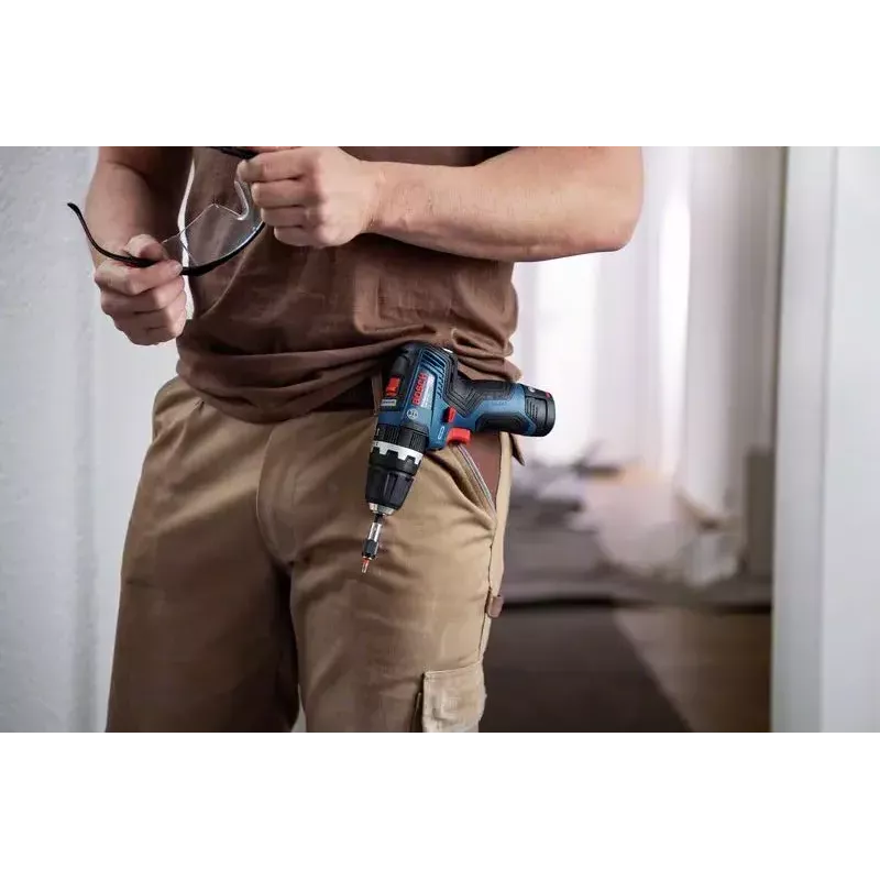Bosch GSB 12V-35 Professional akkuiskuporakone 06019J9001, 12 V, 1750 kierr./min, L-BOXX, ilman akkua ja laturia, sininen/musta