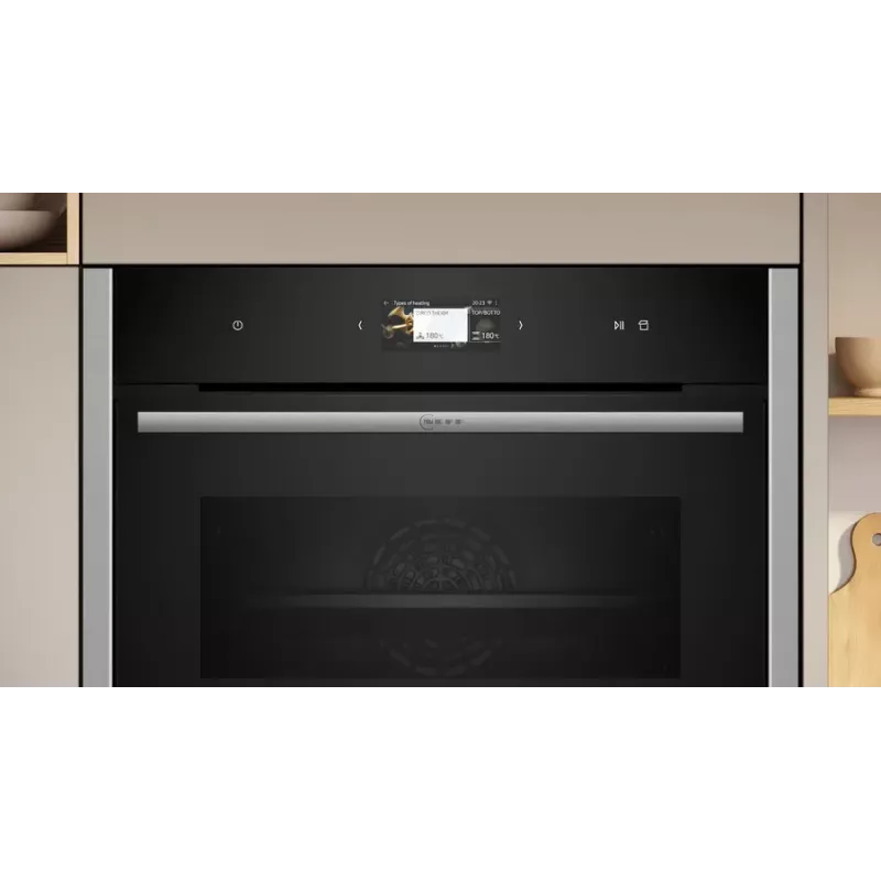 Neff C24FS31N0 höyrykypsennin medium musta, ruostumaton teräs kosketus