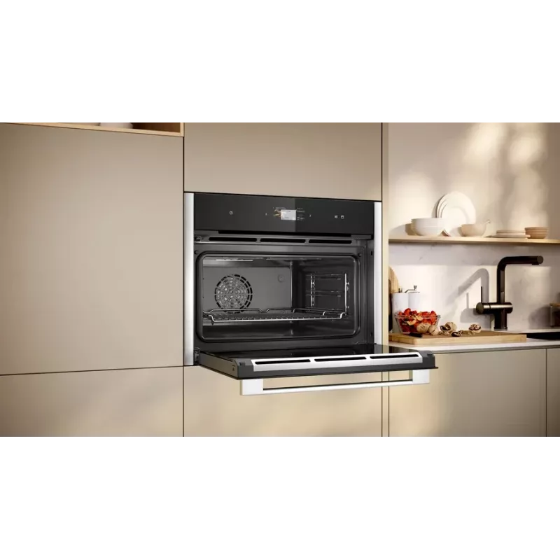 Neff C24FS31N0 höyrykypsennin medium musta, ruostumaton teräs kosketus