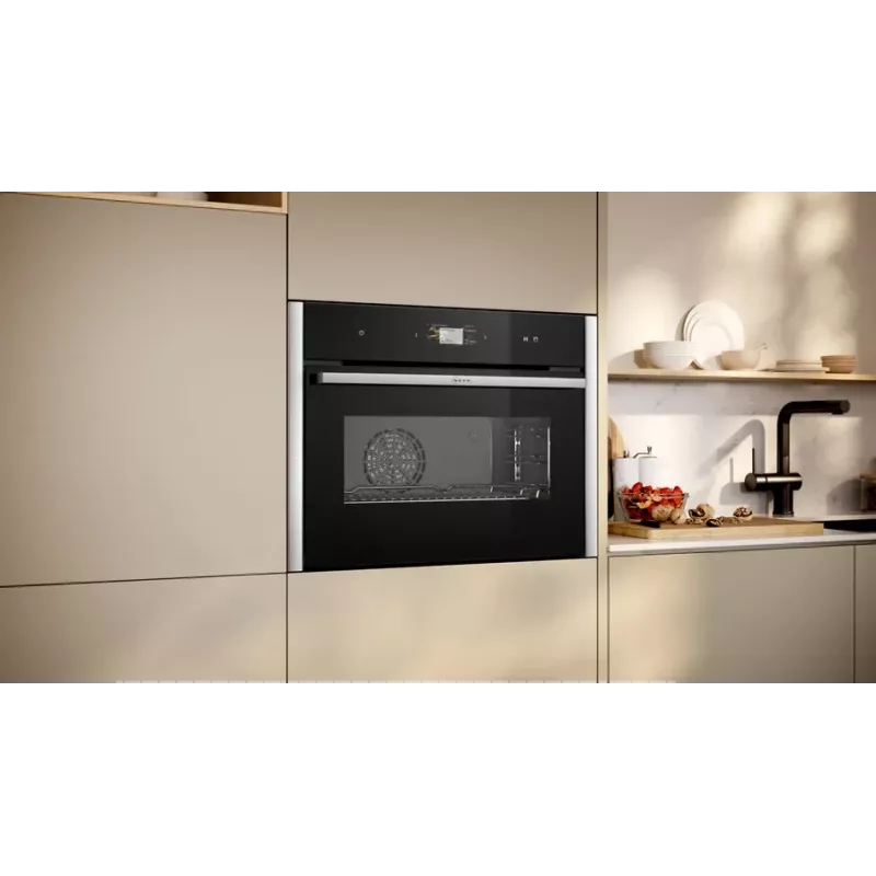 Neff C24FS31N0 höyrykypsennin medium musta, ruostumaton teräs kosketus