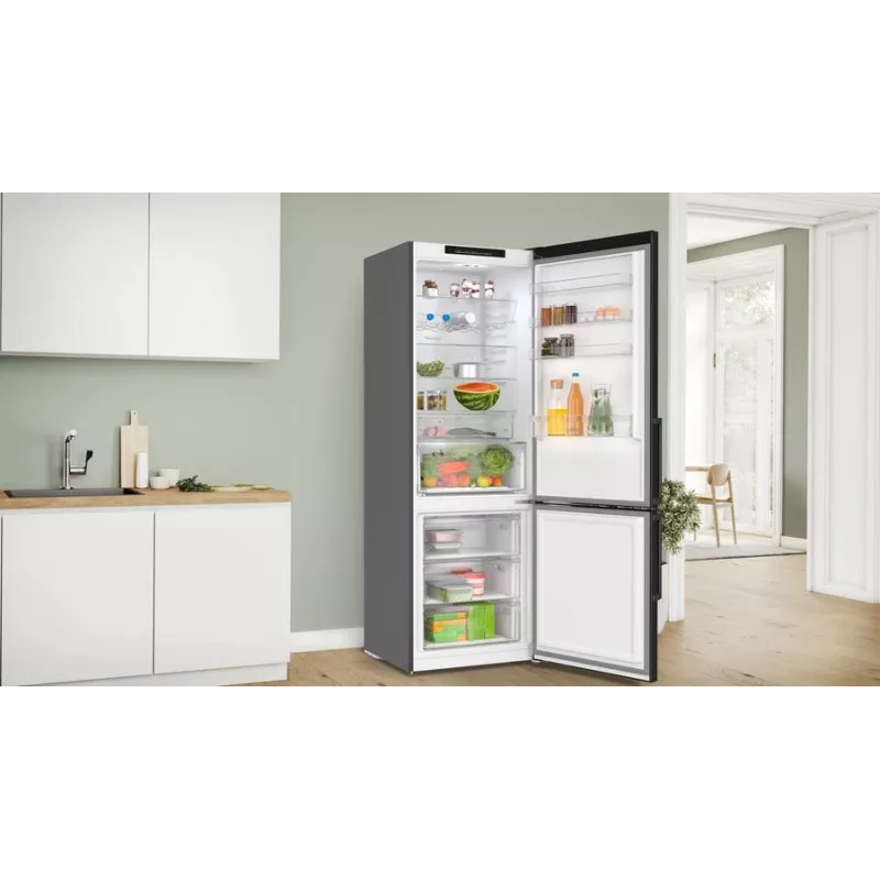 Bosch Serie 4 KGN49VXCT jää-pakastinyhdistelmä vapaasti seisova 440 l ruostumaton teräs