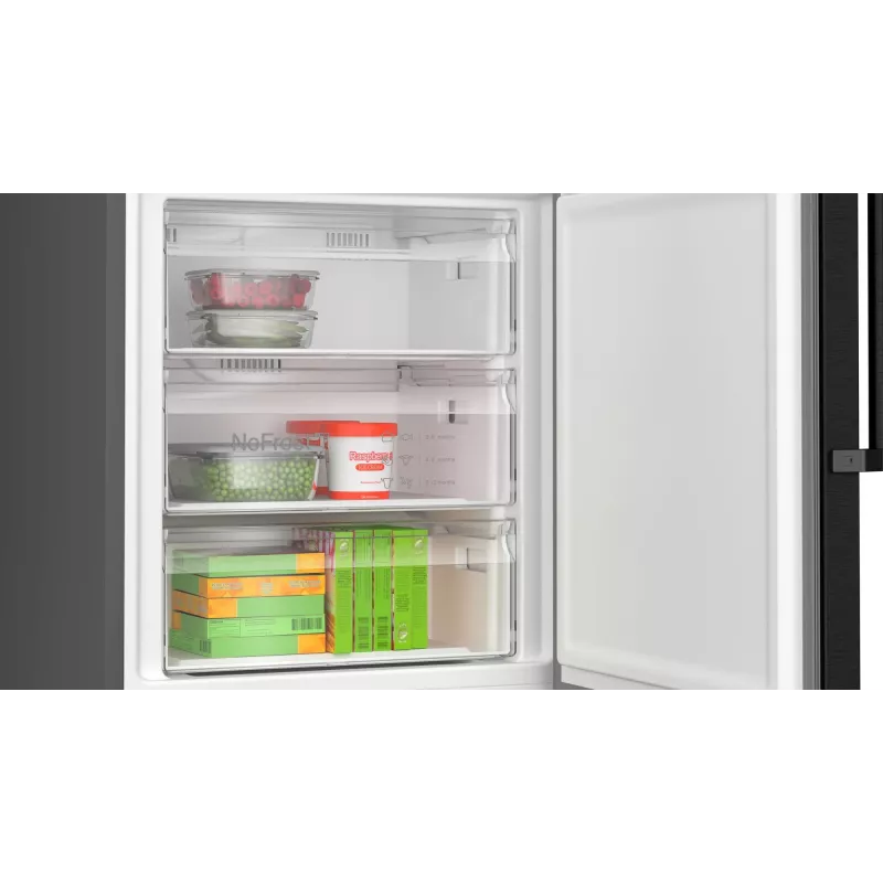Bosch Serie 4 KGN49VXCT jää-pakastinyhdistelmä vapaasti seisova 440 l ruostumaton teräs