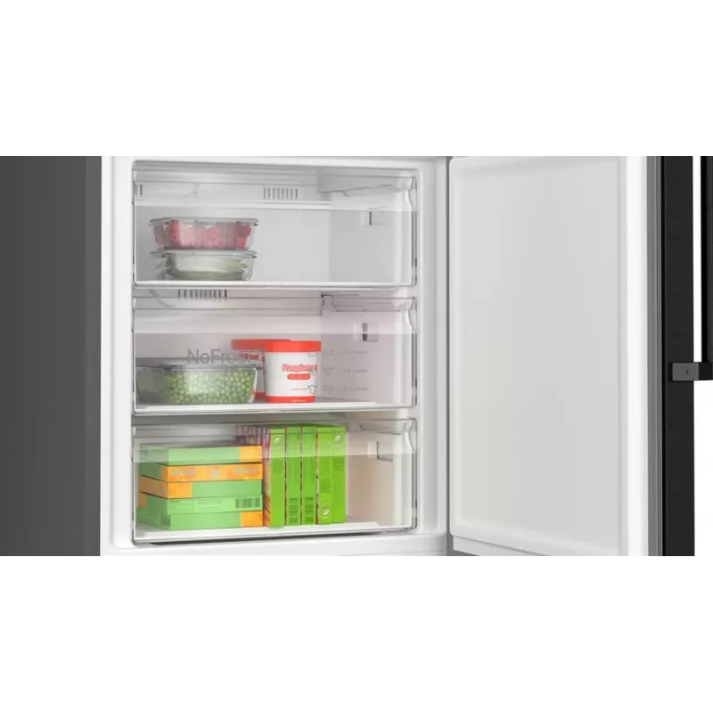 Bosch Serie 4 KGN49VXCT jää-pakastinyhdistelmä vapaasti seisova 440 l ruostumaton teräs