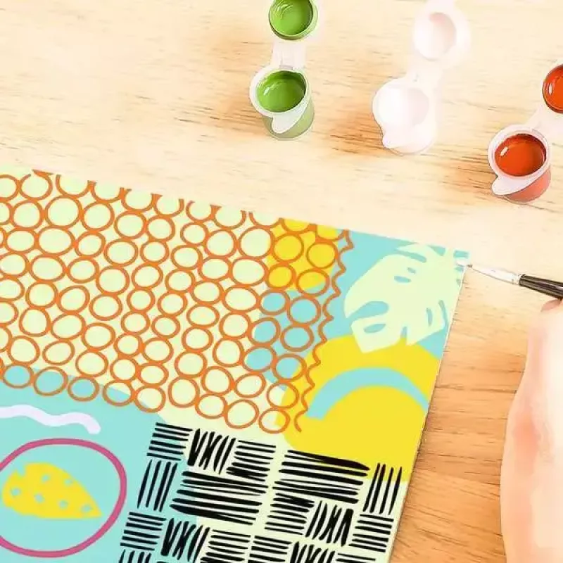 Värisarja Ravensburger CreArt Funky Shapes – maalaussarja luoviin taideprojekteihin
