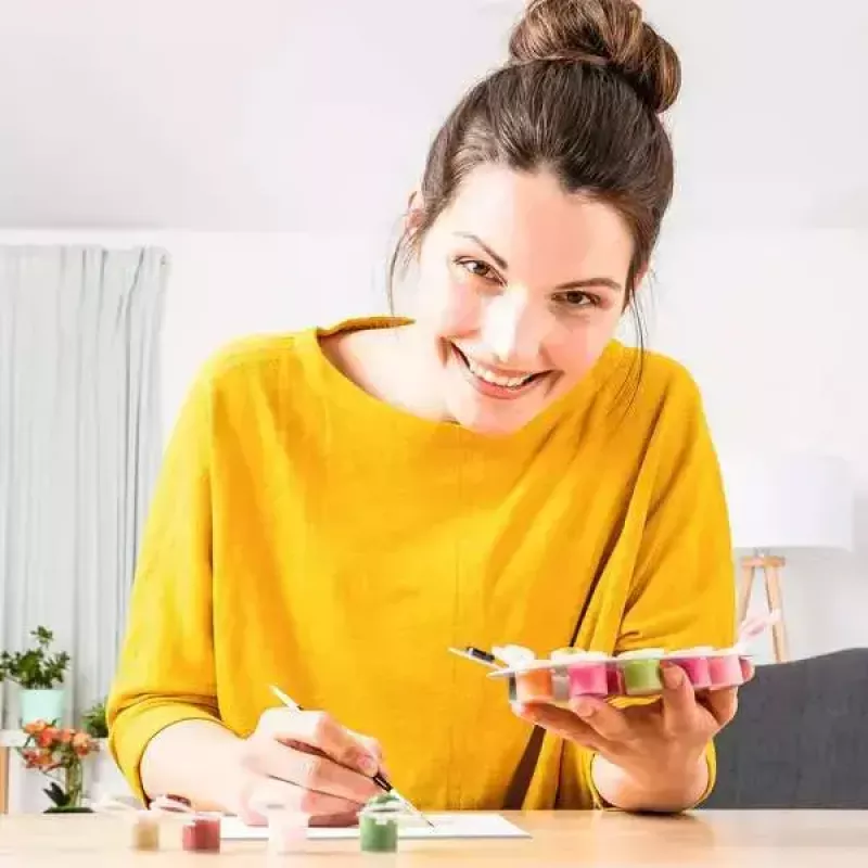 Maalaussarja Ravensburger CreArt – Eksoottiset kasvit (malli 23729) maalaa numeroilla