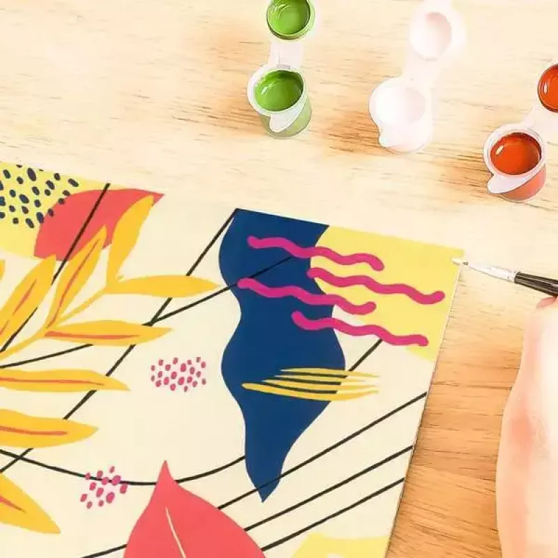 Maalaussarja Ravensburger CreArt Playful Plants — luova maalaussarja, malli 23638