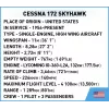 Rakennuslelut Cobi Cessna 172 Skyhawk keltainen malli 26621 – mittakaavainen rakennussarja