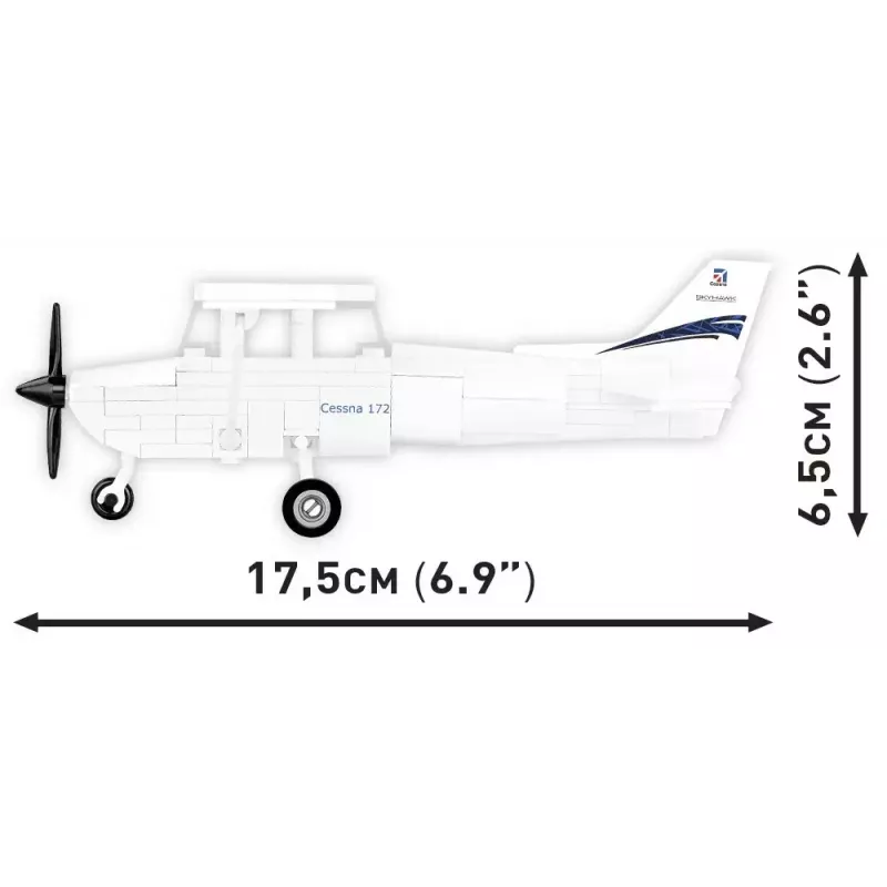 Rakennuslelut Cobi Cessna 172 Skyhawk valkoinen rakennussarja