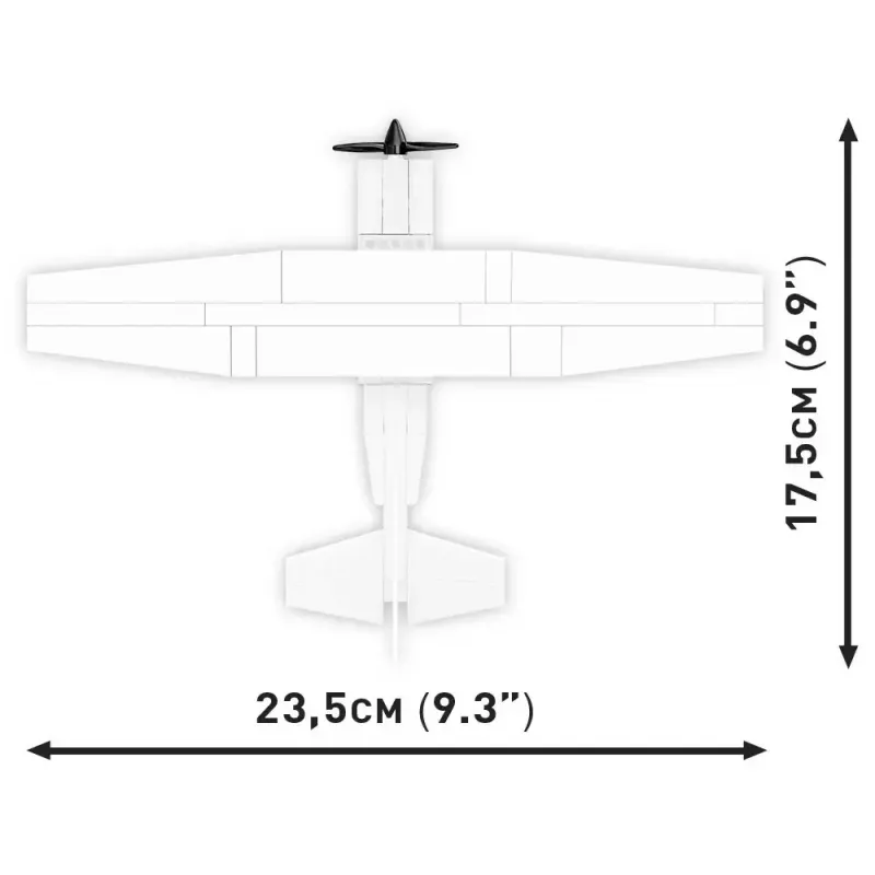 Rakennuslelut Cobi Cessna 172 Skyhawk valkoinen rakennussarja