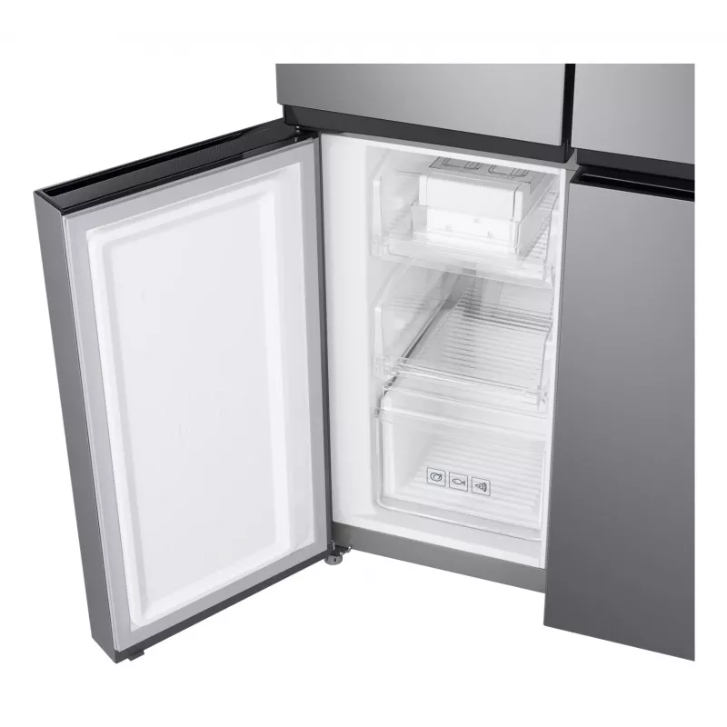 Samsung RF48A400EM9 Side-by-Side-jääkaappi vapaasti seisova 488 L hopea