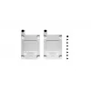 FRACTAL DESIGN SSD-teline sarja – tyyppi B valkoinen kahden pakkaus