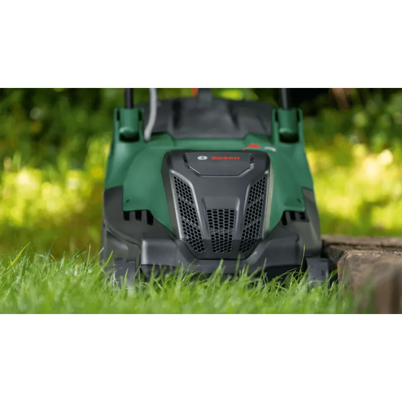 Bosch AdvancedRotak 44-750 sähköruohonleikkuri, 1800 W, leikkuuleveys 44 cm, leikkuukorkeus 25–80 mm, enintään 750 m², vihreä/musta