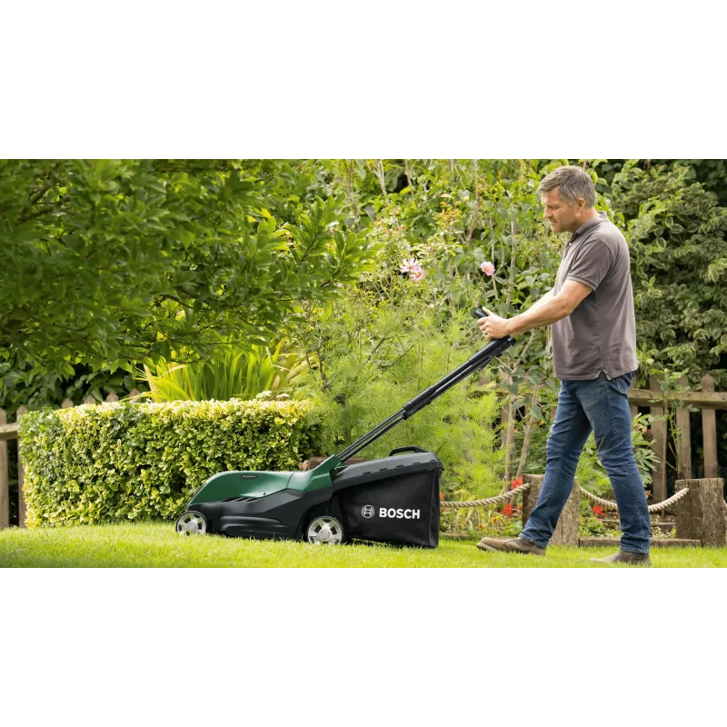 Bosch AdvancedRotak 36V-40-650 akkuruohonleikkuri 36 V Power ja 2×4,0 Ah akut
