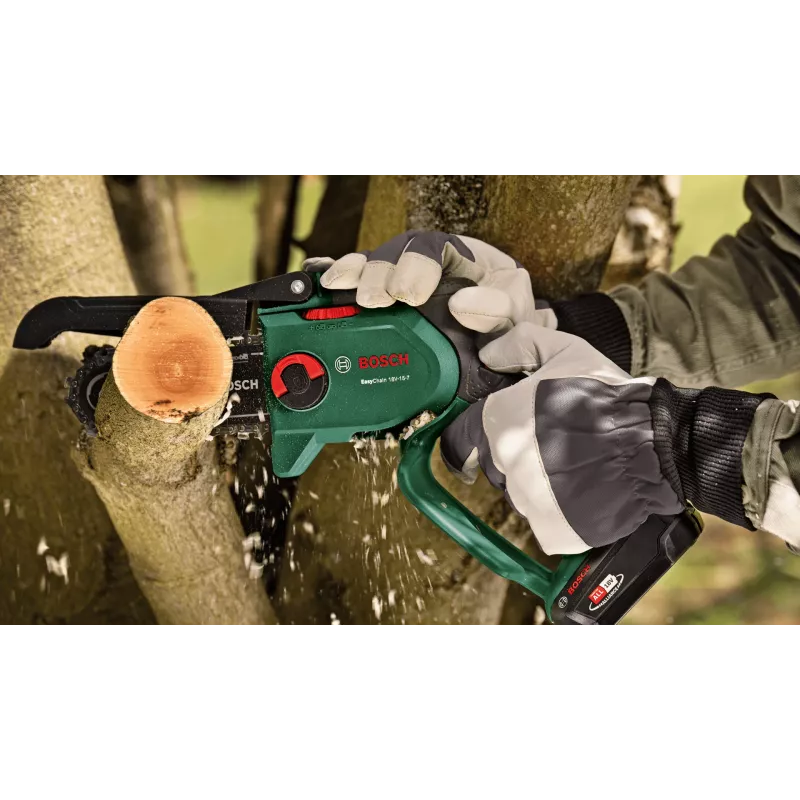 Bosch EasyChain 18V-15-7 sähkökäyttöinen moottorisaha, langaton käsikäyttöinen saha 1,3 kg