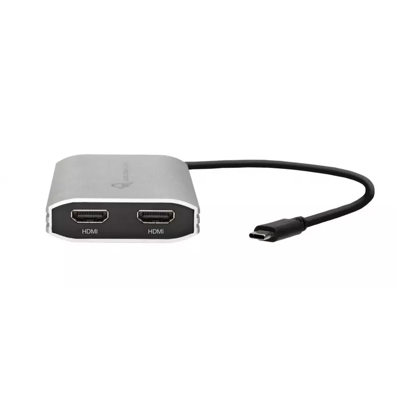 USB-näytönohjainsovitin OWC CADPDL2HDMI 3840 x 2160 pikseliä hopea
