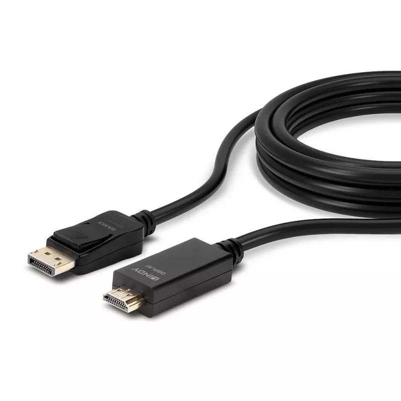 Lindy 2 m DisplayPort–HDMI 10.2G -kaapeli