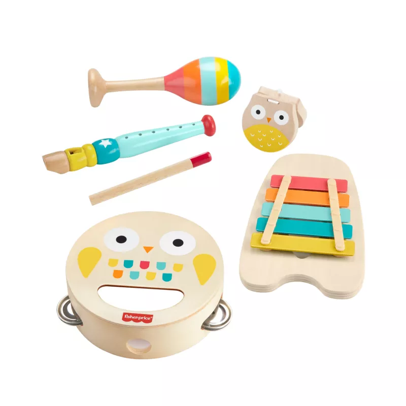 Mattel musiikkilahjasarja puusoittimilla pienille lapsille