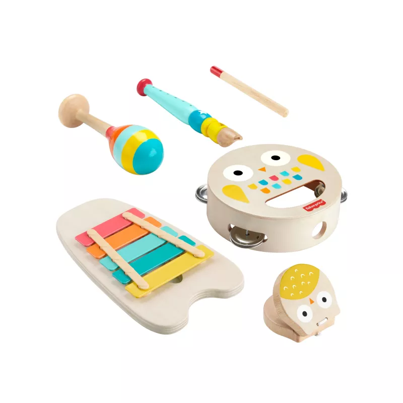Mattel musiikkilahjasarja puusoittimilla pienille lapsille