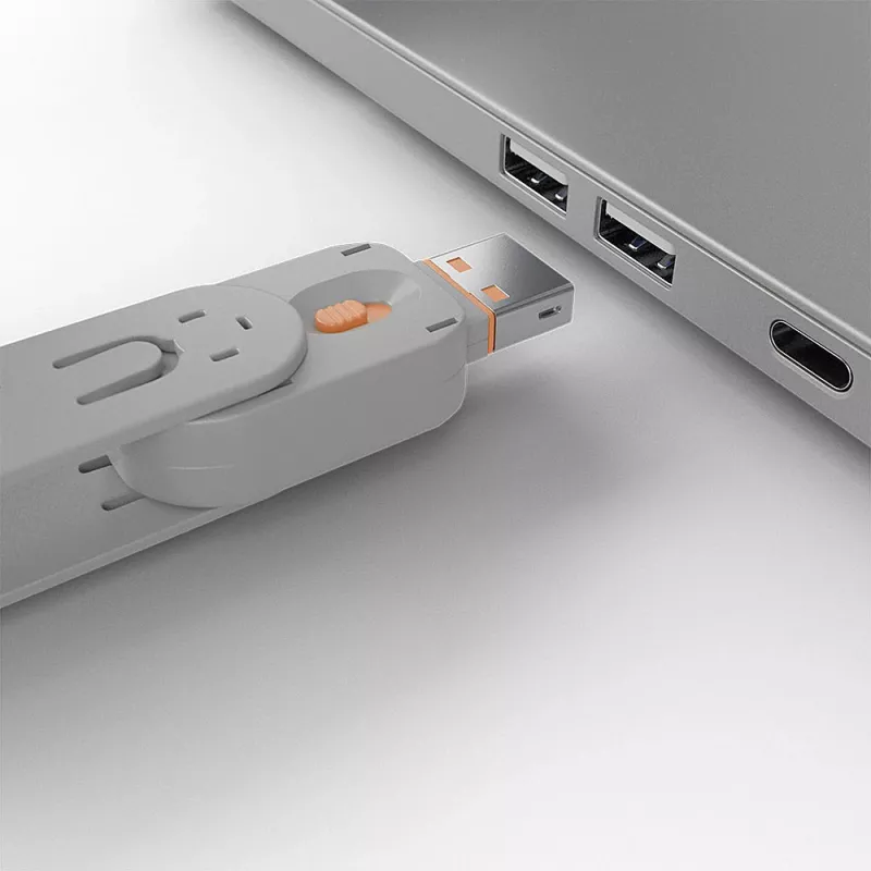 Portblocker Lindy USB-porttitulppa 4 kpl:n pakkaus värillinen oranssi