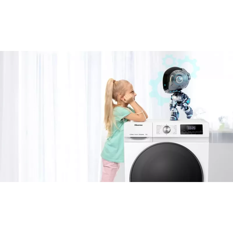 Hisense WFQA7014EVJM pyykinpesukone edestä täytettävä 7 kg 1310 kierr./min valkoinen