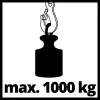 Ketjunostin Einhell TC-CH 1000 1000 kg 2,5 m punainen hopea