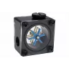 Alphacool Eisfluegel virtausilmaisin G1/4, neliö, asetaali, musta
