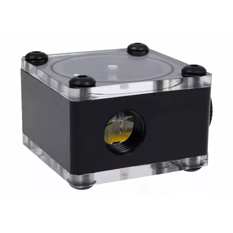 Alphacool Eisfluegel virtausilmaisin G1/4, neliö, asetaali, musta