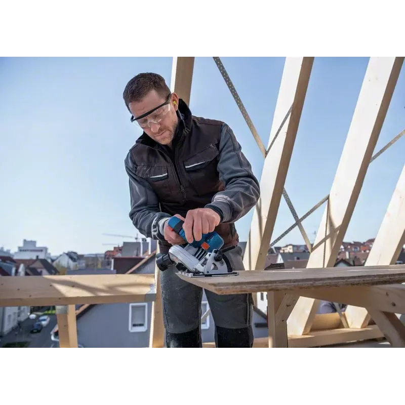 Bosch GKS 18V-57-2 Professional akkukäyttöinen pyörösaha, 18 V, 165 mm, ilman akkua, sininen/musta