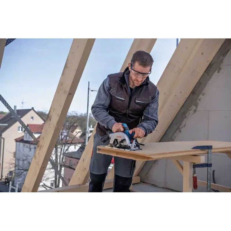 Bosch GKS 18V-57-2 Professional akkukäyttöinen pyörösaha, 18 V, 165 mm, ilman akkua, sininen/musta