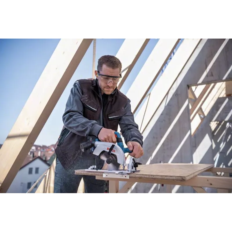 Bosch GKS 18V-57-2 Professional akkukäyttöinen pyörösaha, 18 V, 165 mm, ilman akkua, sininen/musta