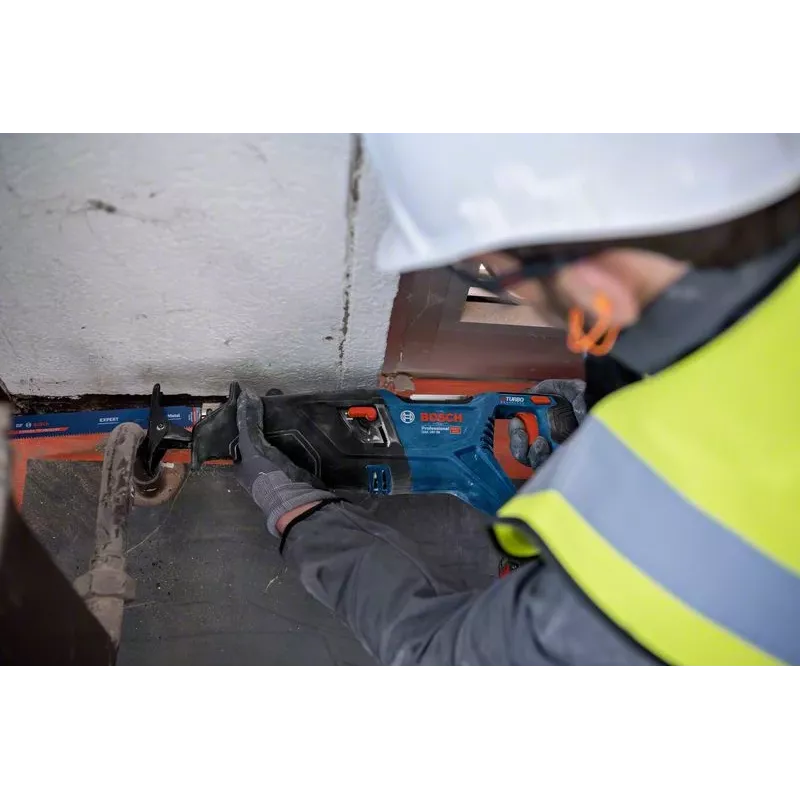 Bosch GSA 18V-28 Professional BITURBO akkukäyttöinen puukkosaha, 18 V, 28 mm iskunpituus, ilman akkua, L-BOXX, sininen/musta