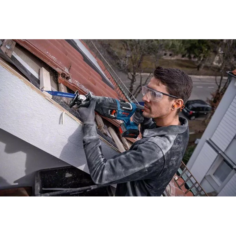 Bosch GSA 18V-28 Professional BITURBO akkukäyttöinen puukkosaha, 18 V, 28 mm iskunpituus, ilman akkua, L-BOXX, sininen/musta