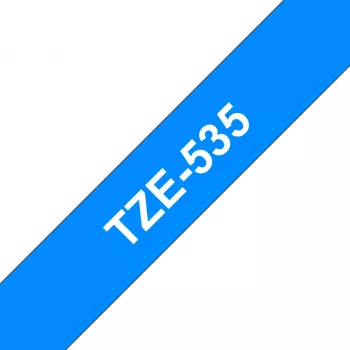 Tarratulostinauha Brother TZe535 12mm valkoinen sinisellä