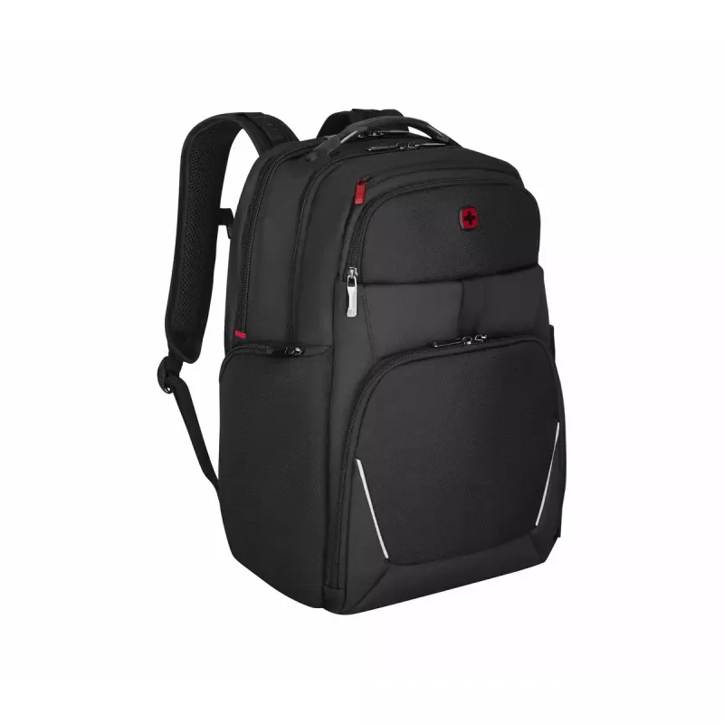 Vapaa-ajan reppu Wenger SwissGear Meteor musta polyesteri PVC rPET
