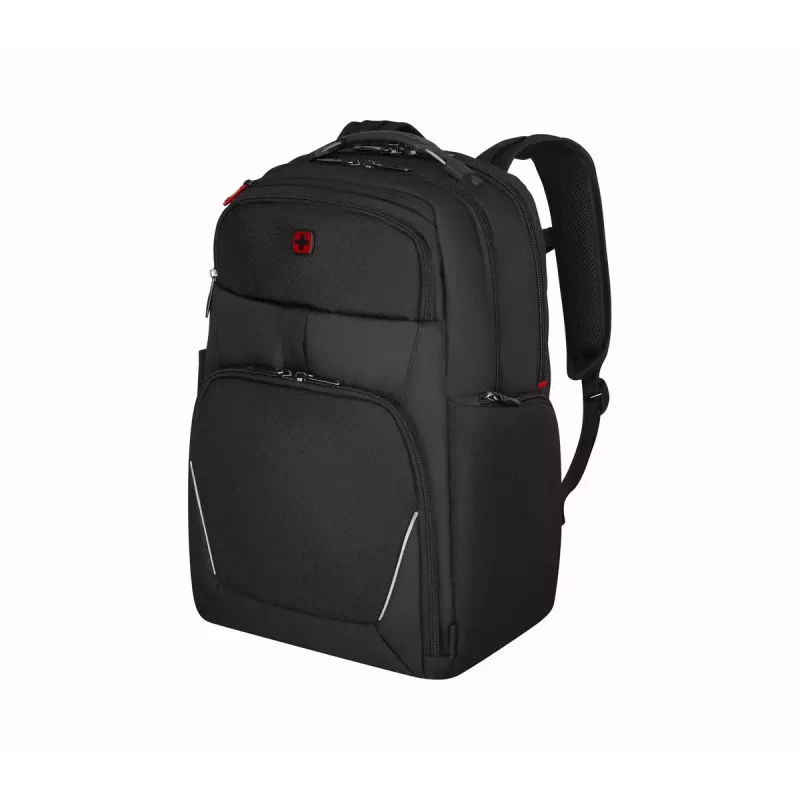 Vapaa-ajan reppu Wenger SwissGear Meteor musta polyesteri PVC rPET