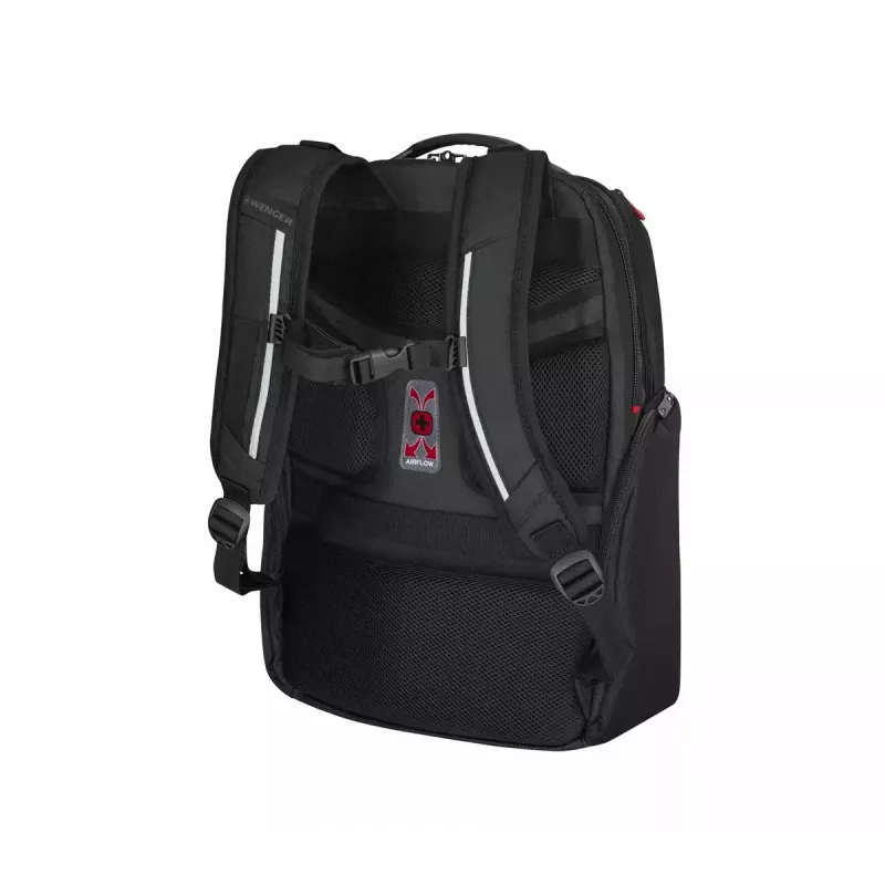 Vapaa-ajan reppu Wenger SwissGear Meteor musta polyesteri PVC rPET