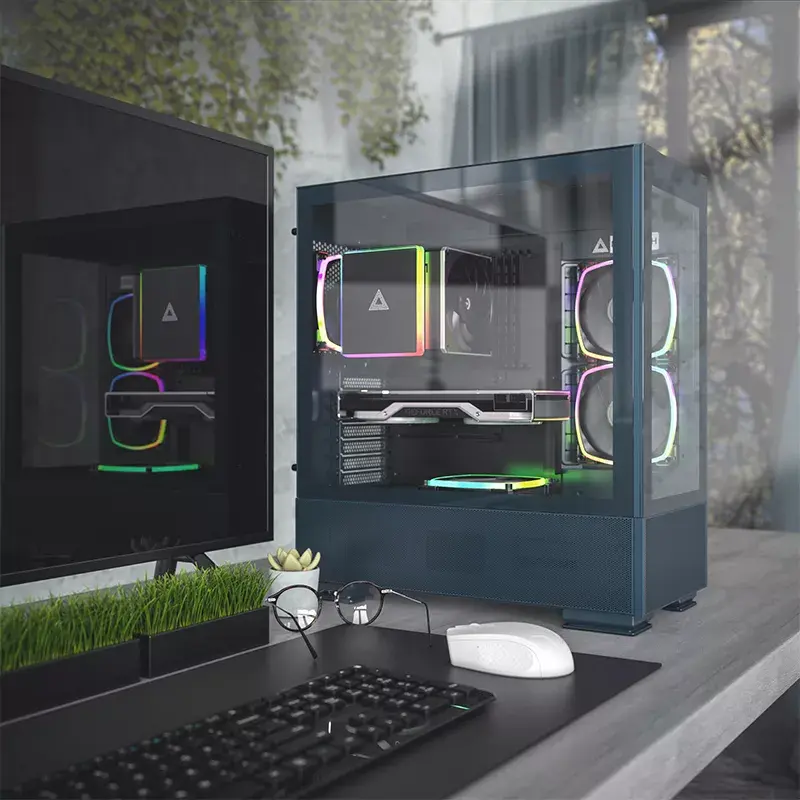 PC-kotelo Montech SKY TWO Midi Tower sininen