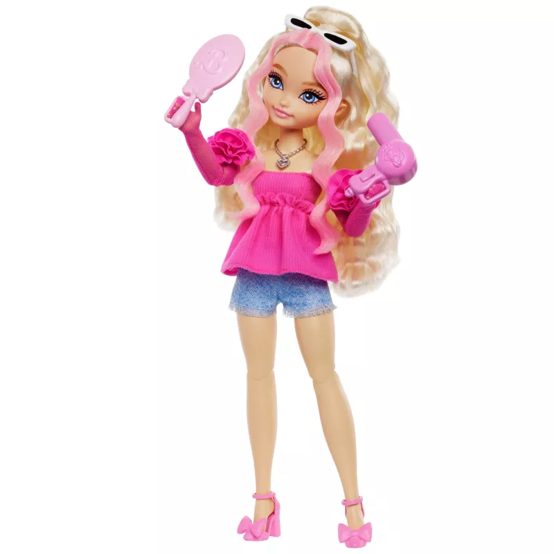 Barbie Dream Besties ”Malibu” muotinukke 8 meikki- ja hiusasusteella