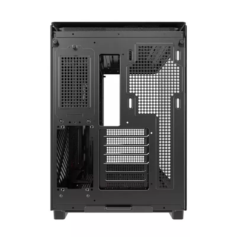 Montech KING 95 PRO Midi Tower -kotelo, karkaistu lasi, ARGB, punainen