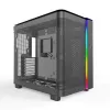 Montech KING 95 PRO Midi Tower -kotelo, karkaistu lasi, ARGB, punainen