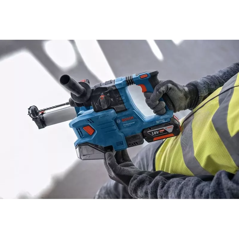 Bosch GDE 18V-12 Professional akkukäyttöinen pölynimulisäosa, 18 V, maks. poran Ø 10 mm, ilman akkua, sininen