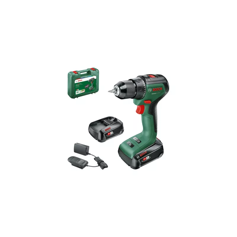 Bosch UniversalBohrschrauber 18V-60 1900 kierr./min pikaistukka 1,3 kg musta, vihreä