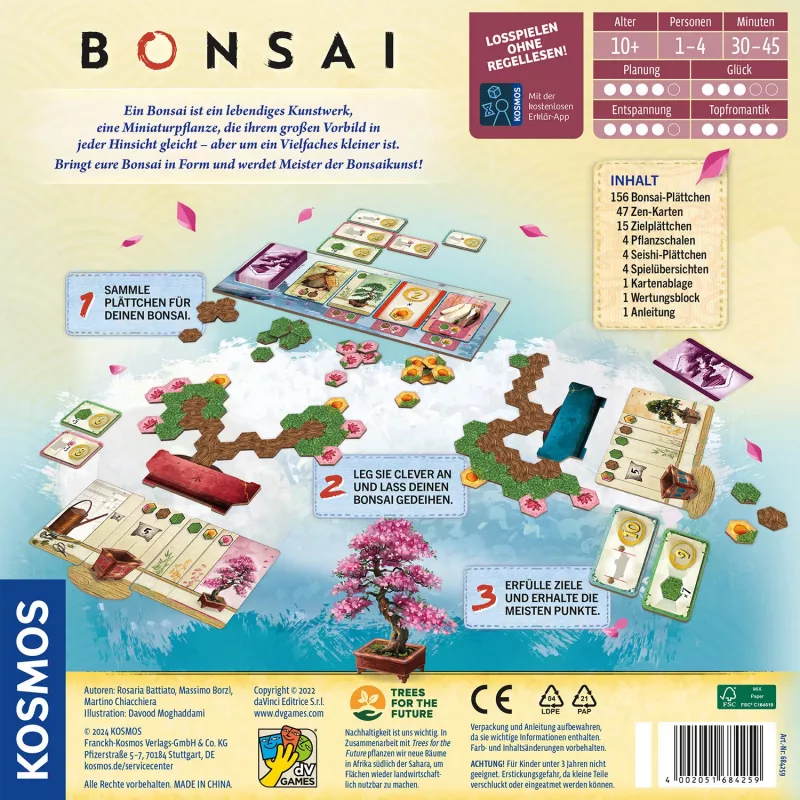Kosmos Bonsai lautapeli perhe