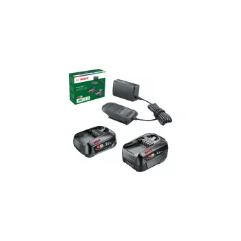 Bosch Starter-Set 18V - 2 x akku (2,0 Ah + 4,0 Ah) akku- ja laturisarja