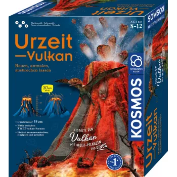Kosmos Urzeit-Vulkan, tulivuori, kehitys, 8 vuotta Kosmos Urzeit-Vulkan. Tuotetyyppi: tulivuori, teema: kehitys, suositeltu vähimmäisikä: 8 vuotta
