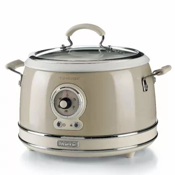 Ariete 2904 riisinkeitin – sähköinen riisinkeitin keraamisella kulholla – kotitekoinen sushi – monitoimikeitin – Vintage Line – 3,5 L – 650 W – beige