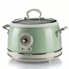 Ariete 2904 riisinkeitin – sähköinen riisinkeitin keraamisella kulholla – kotitekoinen sushi – monitoimikeitin – Vintage Line – 3,5 L – 650 W – vihreä