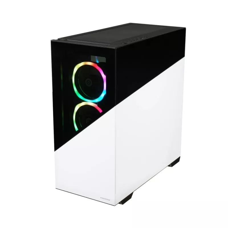 ENERMAX Pc-kotelo - Enermaxk8 ARGB karkaistu lasi Mid-tower - valkoinen