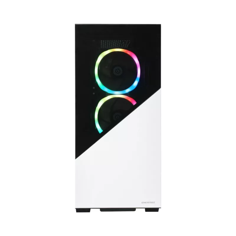 ENERMAX Pc-kotelo - Enermaxk8 ARGB karkaistu lasi Mid-tower - valkoinen