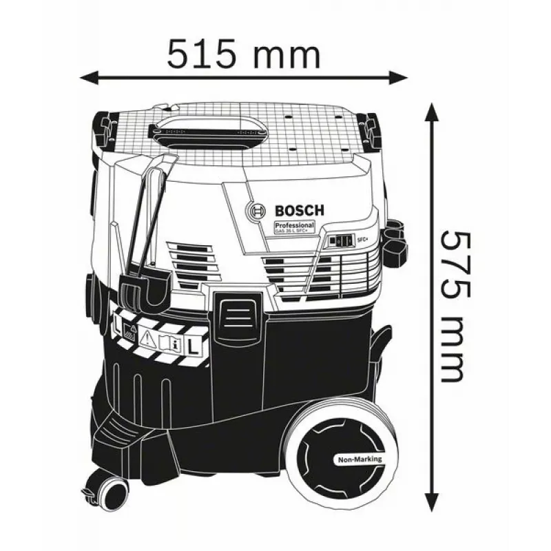 Bosch GAS 35 L SFC+ Professional musta, sininen 1200 W